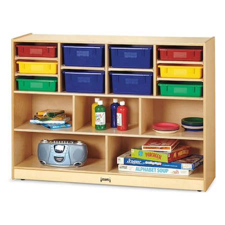 Jonti-Craft Super-Sized Combo Mobile Storage Unit, with Colored Bins 0726JC